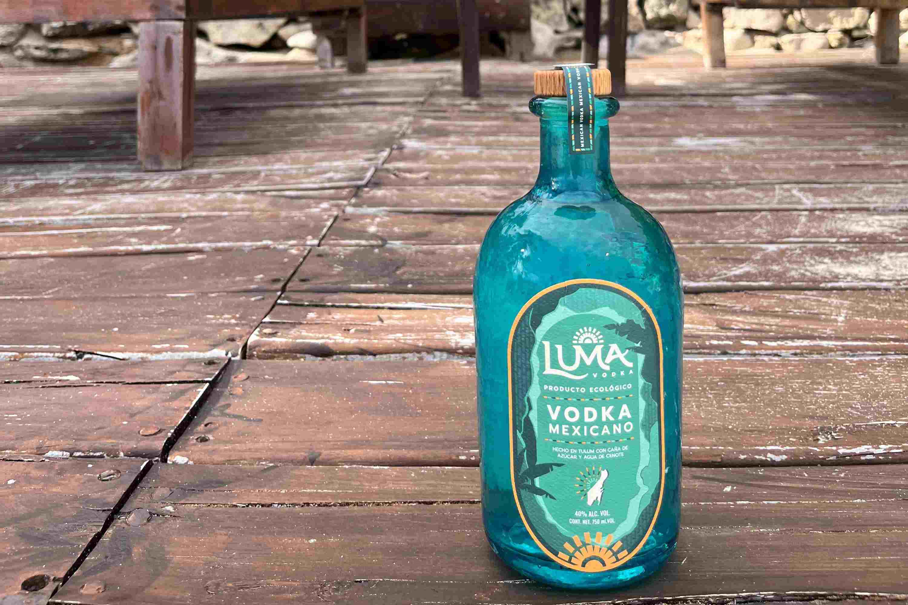 Luma Mexican vodka front beach view Tulum