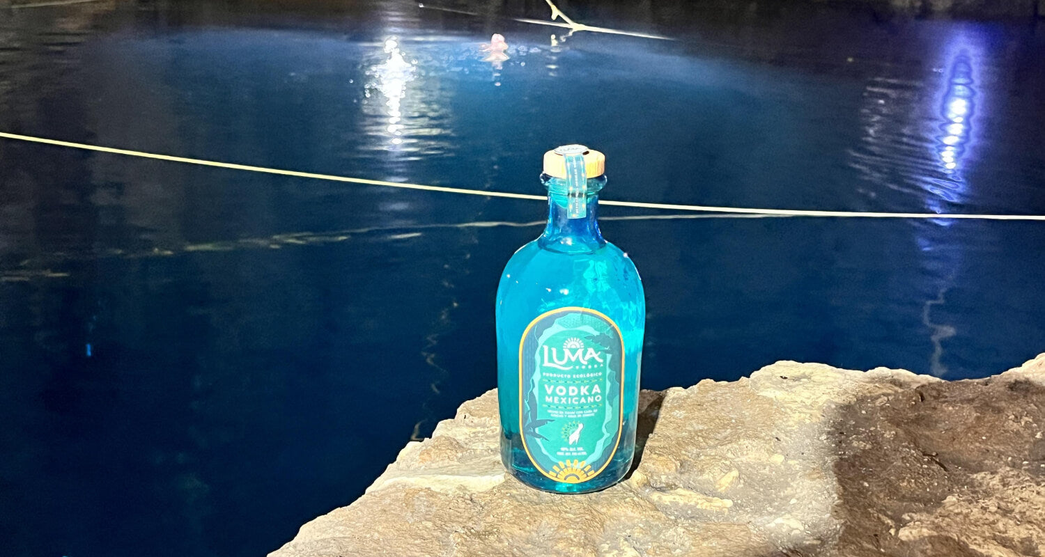 luma mexican vodka made with sugarcane and cenote water